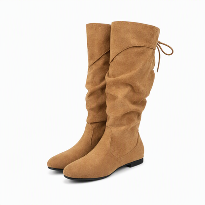 ⏳Liquidation totale⏳Bottes mi-mollet décontractées à lacets pour femmes