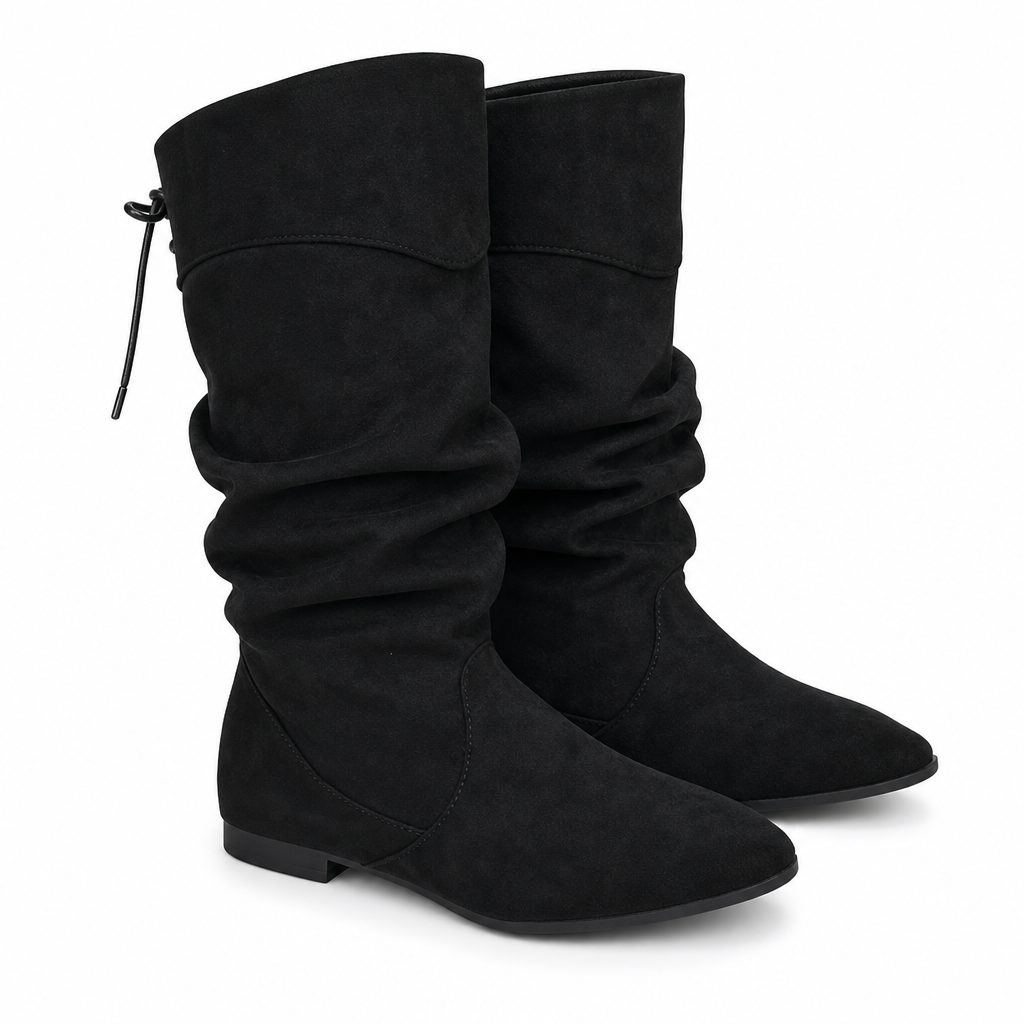 ⏳Liquidation totale⏳Bottes mi-mollet décontractées à lacets pour femmes