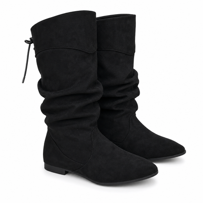 ⏳Liquidation totale⏳Bottes mi-mollet décontractées à lacets pour femmes