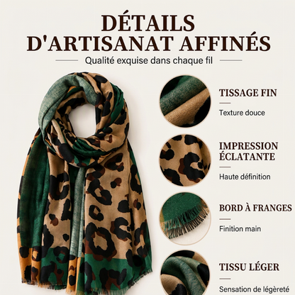 🔥 50% de réduction 🔥Foulard châle imprimé léopard polyvalent et léger