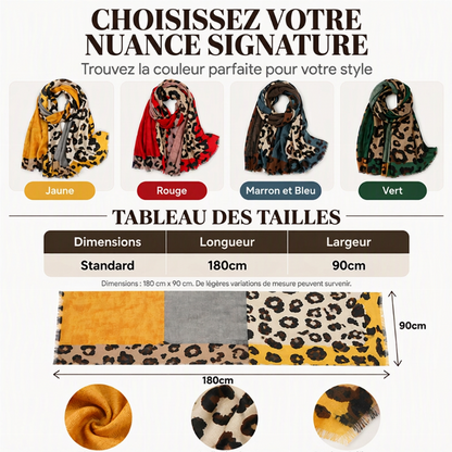 🔥 50% de réduction 🔥Foulard châle imprimé léopard polyvalent et léger