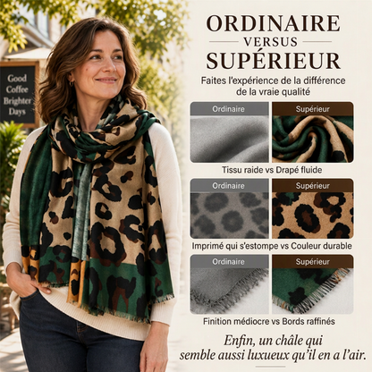 🔥 50% de réduction 🔥Foulard châle imprimé léopard polyvalent et léger