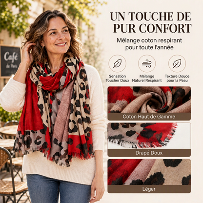 🔥 50% de réduction 🔥Foulard châle imprimé léopard polyvalent et léger