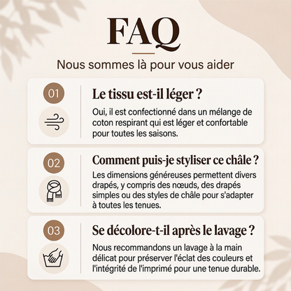 🔥 50% de réduction 🔥Foulard châle imprimé léopard polyvalent et léger