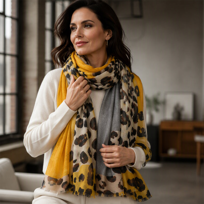 🔥 50% de réduction 🔥Foulard châle imprimé léopard polyvalent et léger