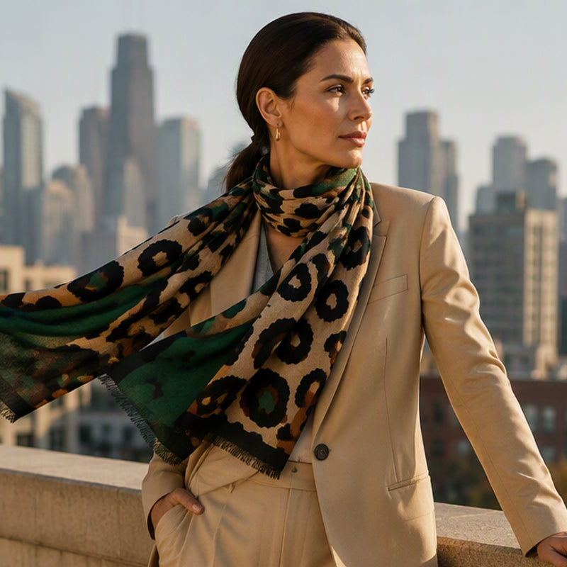 🔥 50% de réduction 🔥Foulard châle imprimé léopard polyvalent et léger