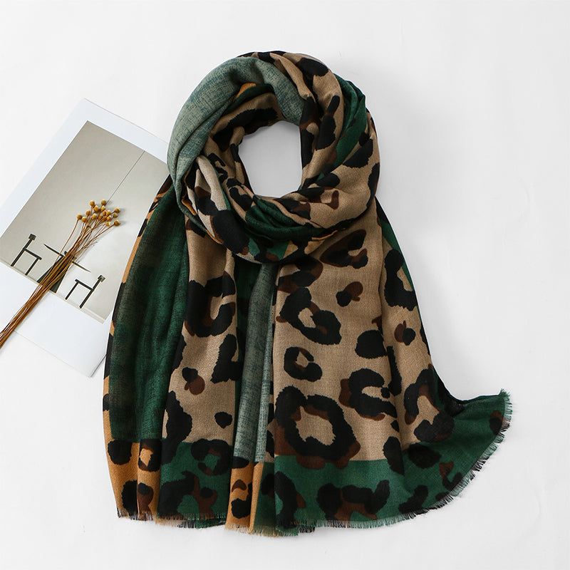 🔥 50% de réduction 🔥Foulard châle imprimé léopard polyvalent et léger