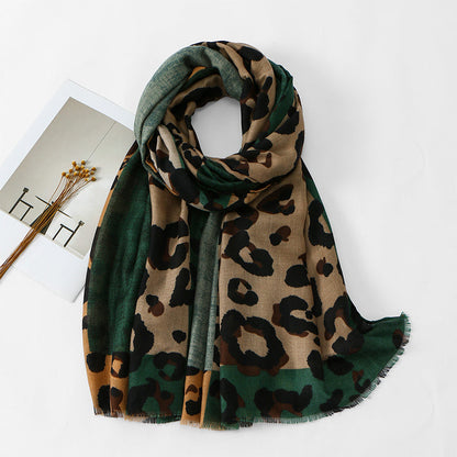 🔥 50% de réduction 🔥Foulard châle imprimé léopard polyvalent et léger