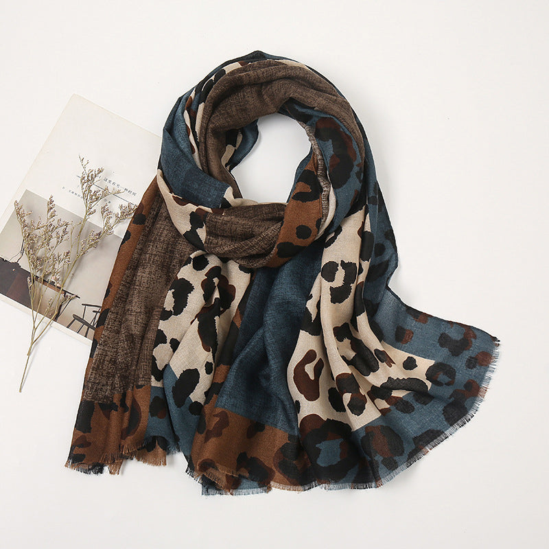 🔥 50% de réduction 🔥Foulard châle imprimé léopard polyvalent et léger