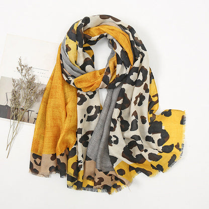 🔥 50% de réduction 🔥Foulard châle imprimé léopard polyvalent et léger