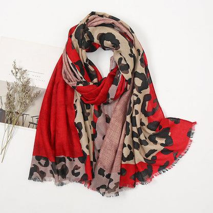 🔥 50% de réduction 🔥Foulard châle imprimé léopard polyvalent et léger