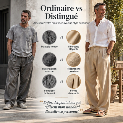 👜 -50 % sur toute la mode femme ! ✨Pantalon décontracté respirant à jambe large pour homme