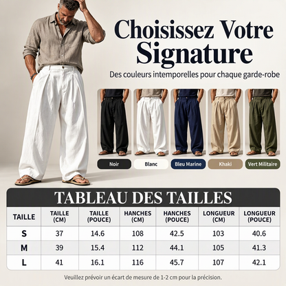 👜 -50 % sur toute la mode femme ! ✨Pantalon décontracté respirant à jambe large pour homme