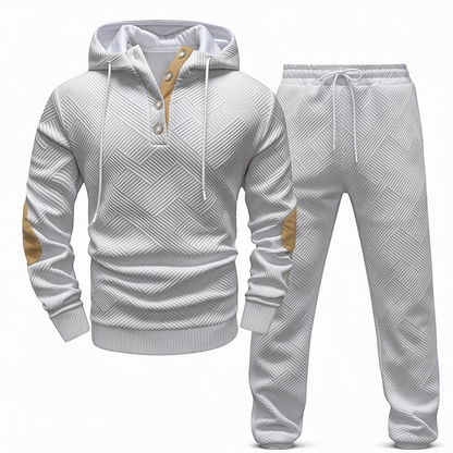 🍂 Ensemble homme 2 pièces avec sweat à capuche et pantalon – Style décontracté automne-hiver