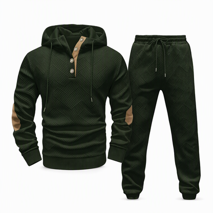 🍂 Ensemble homme 2 pièces avec sweat à capuche et pantalon – Style décontracté automne-hiver