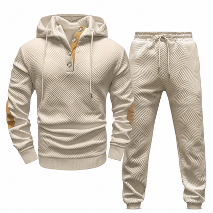 🍂 Ensemble homme 2 pièces avec sweat à capuche et pantalon – Style décontracté automne-hiver