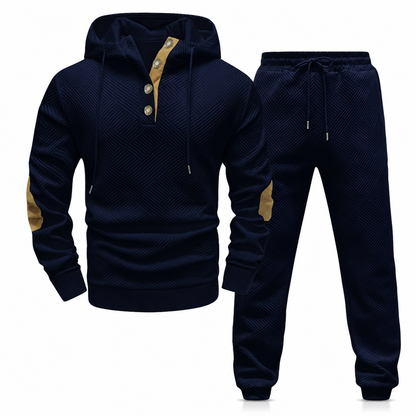 🍂 Ensemble homme 2 pièces avec sweat à capuche et pantalon – Style décontracté automne-hiver