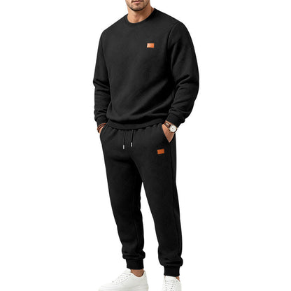 Ensemble de sport décontracté pour hommes en jacquard texturé
