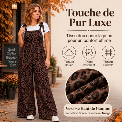 📢📢50 % DE RÉDUCTION !! ⏰& Livraison gratuite✈Combinaison à larges jambes pour femme à imprimé léopard