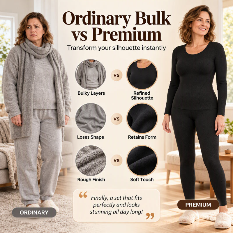 💖Offre exceptionnelle du Black Friday – 50 % de réduction !💖 ✨Ensemble de sous-vêtements thermiques sans coutures et auto-chauffants pour femme