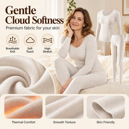 💖Offre exceptionnelle du Black Friday – 50 % de réduction !💖 ✨Ensemble de sous-vêtements thermiques sans coutures et auto-chauffants pour femme
