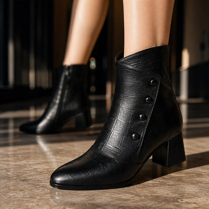 ✨ Bottines femme en cuir PU souple : faciles à porter au quotidien 👢