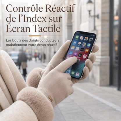 ✨ Gants thermiques d’hiver pour femmes, compatibles avec les écrans tactiles : coupe-vent, chauds et pensés pour le vélo comme la conduite 🧤