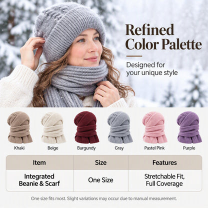 Écharpe à capuche chaude d'hiver pour femme