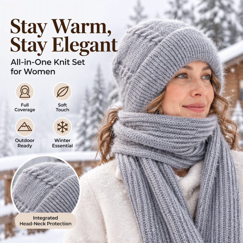 Écharpe à capuche chaude d'hiver pour femme