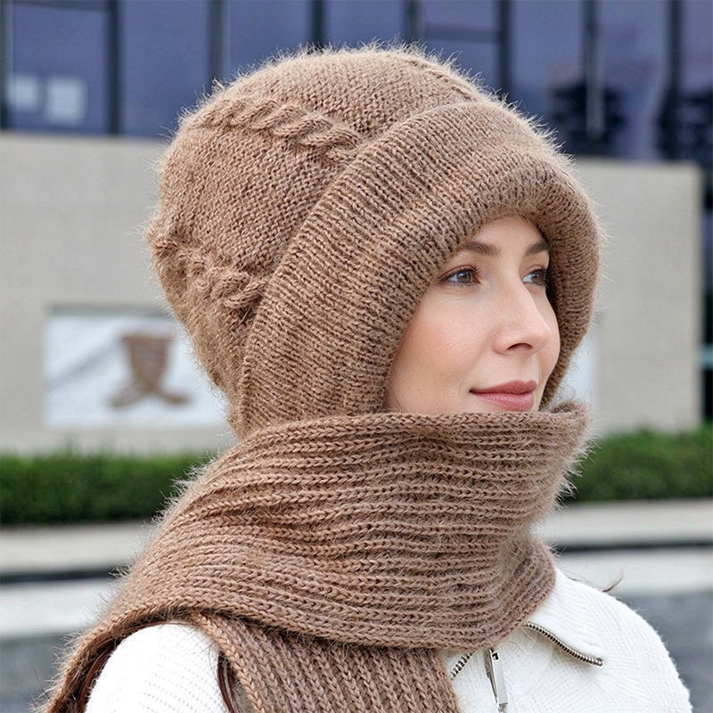 Écharpe à capuche chaude d'hiver pour femme