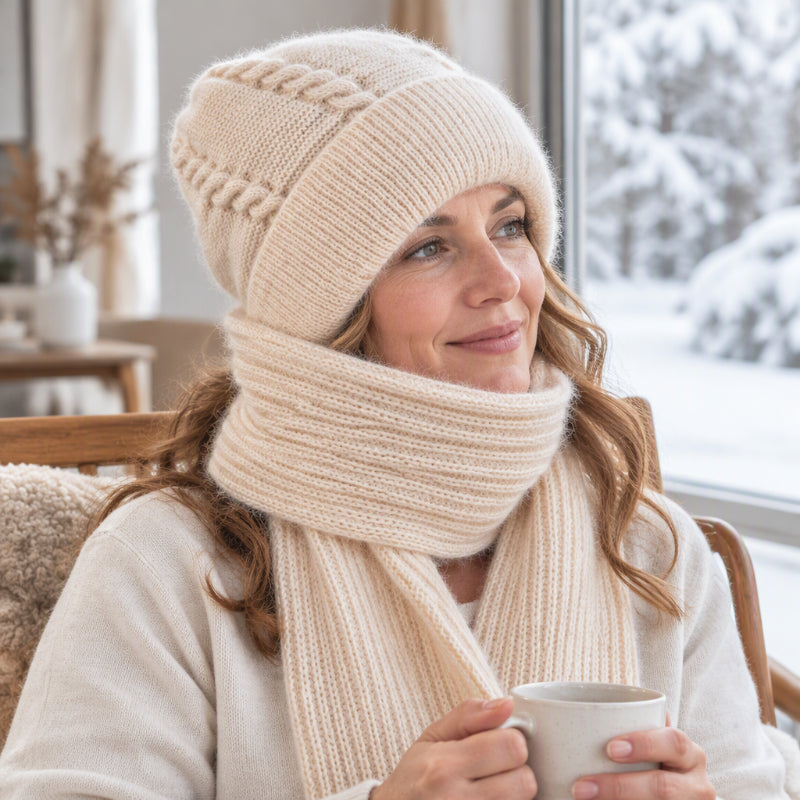 Écharpe à capuche chaude d'hiver pour femme