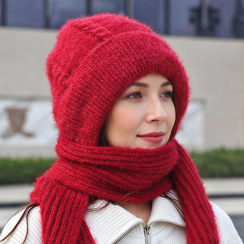Écharpe à capuche chaude d'hiver pour femme