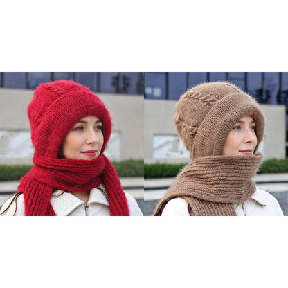 Écharpe à capuche chaude d'hiver pour femme