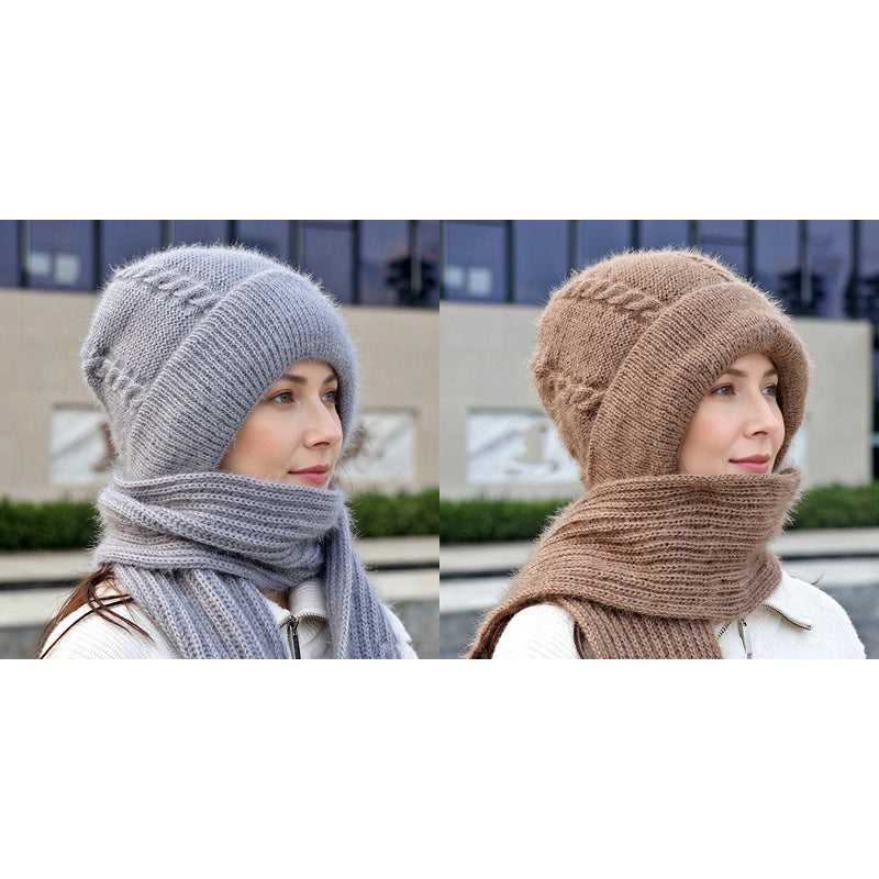 Écharpe à capuche chaude d'hiver pour femme
