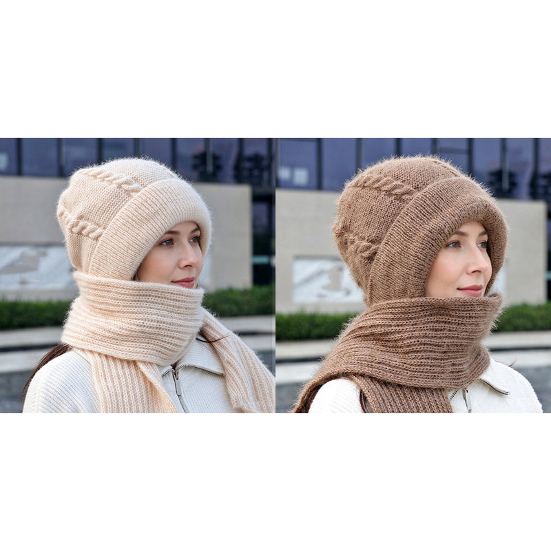 Écharpe à capuche chaude d'hiver pour femme