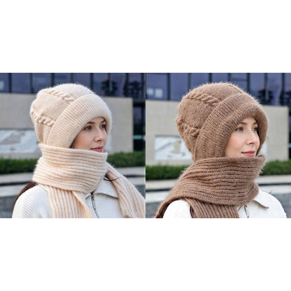 Écharpe à capuche chaude d'hiver pour femme