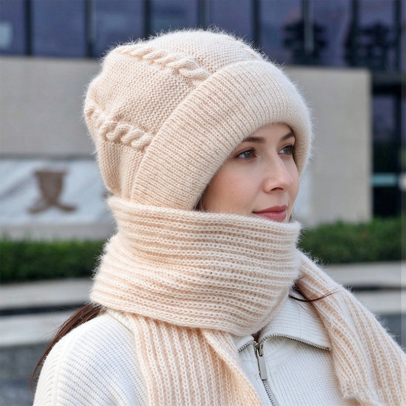 Écharpe à capuche chaude d'hiver pour femme