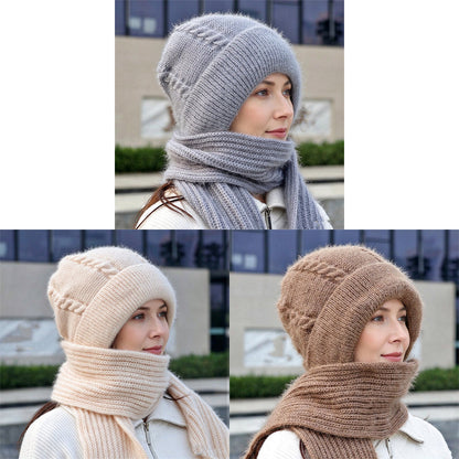 Écharpe à capuche chaude d'hiver pour femme