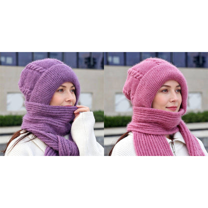 Écharpe à capuche chaude d'hiver pour femme