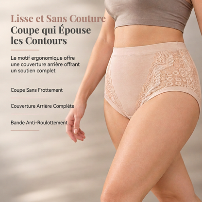 🩲Culotte taille haute grande taille pour femme en coton élastique, pour femme d'âge mûr et senior
