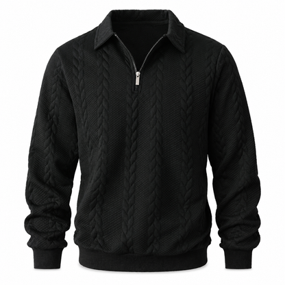 Pull en tricot jacard décontracté pour homme