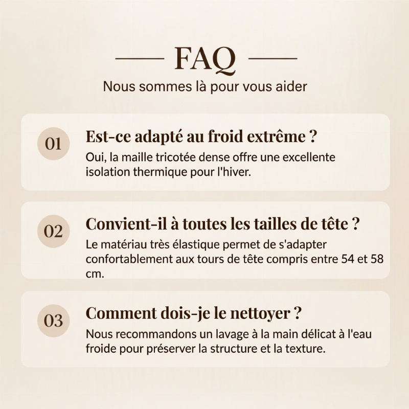 Bonnet en maille chaud avec visière, unisexe