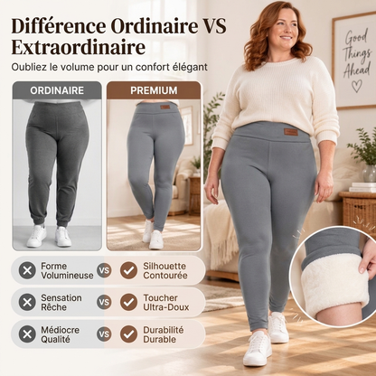 💖Legging Thermique Femme Taille Haute Doublure Peluche