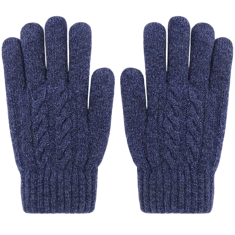 Gants en tricot chauds pour écran tactile, adaptés aux deux sexes pour l'hiver