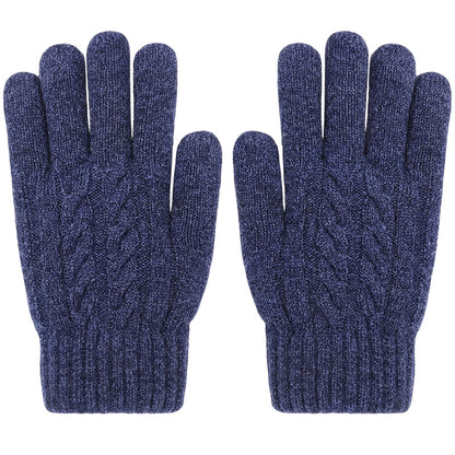 Gants en tricot chauds pour écran tactile, adaptés aux deux sexes pour l'hiver