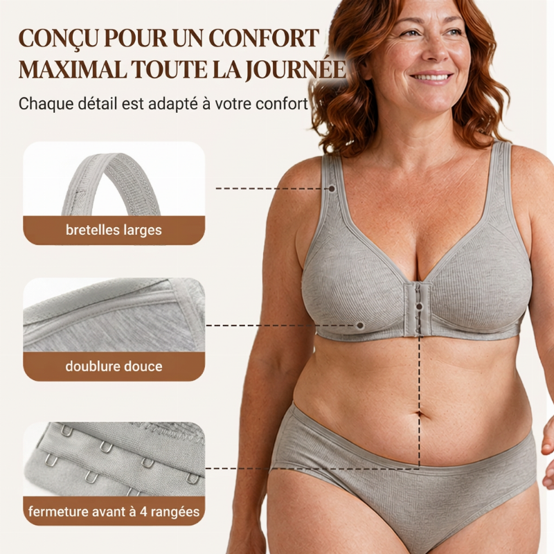 【✨1 + 1 offert - 2 pièces】Nouveau modèle 2026 : Soutien-gorge à fermeture avant | Mince, modelant, sans armature 👙